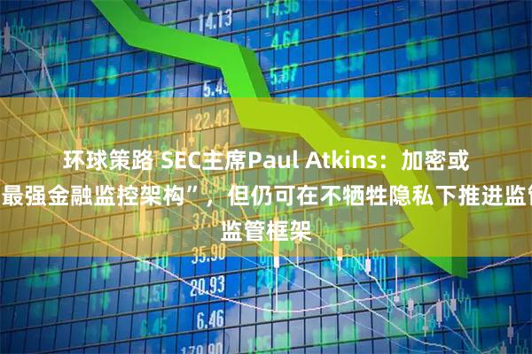 环球策路 SEC主席Paul Atkins：加密或沦为“最强金融监控架构”，但仍可在不牺牲隐私下推进监管框架